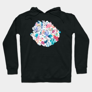 Modern Coral Reef Multi Hoodie